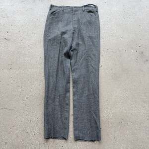 Vintage 40s Nudie's Grey Wool Western Trousers 38x37